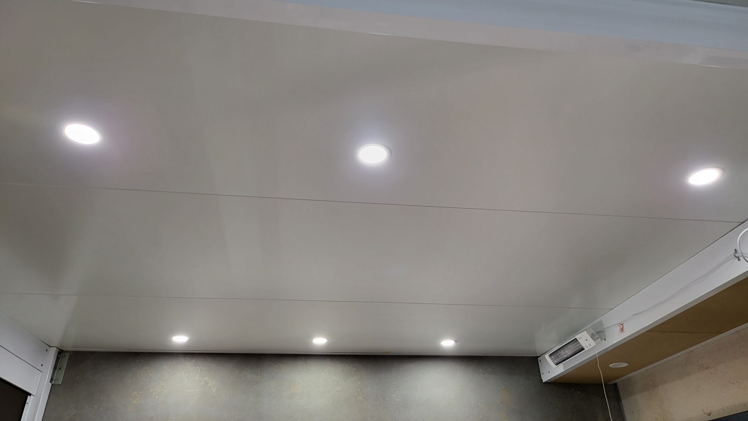 Roofing with LED Downlights